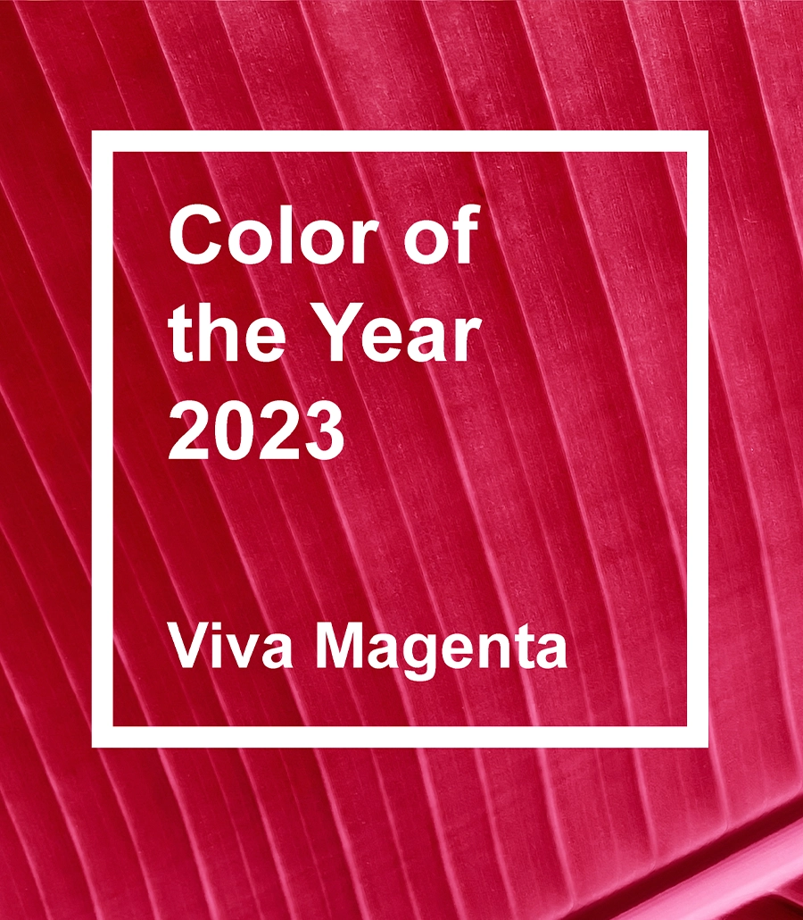 couleur de l'année viva magenta 2023
