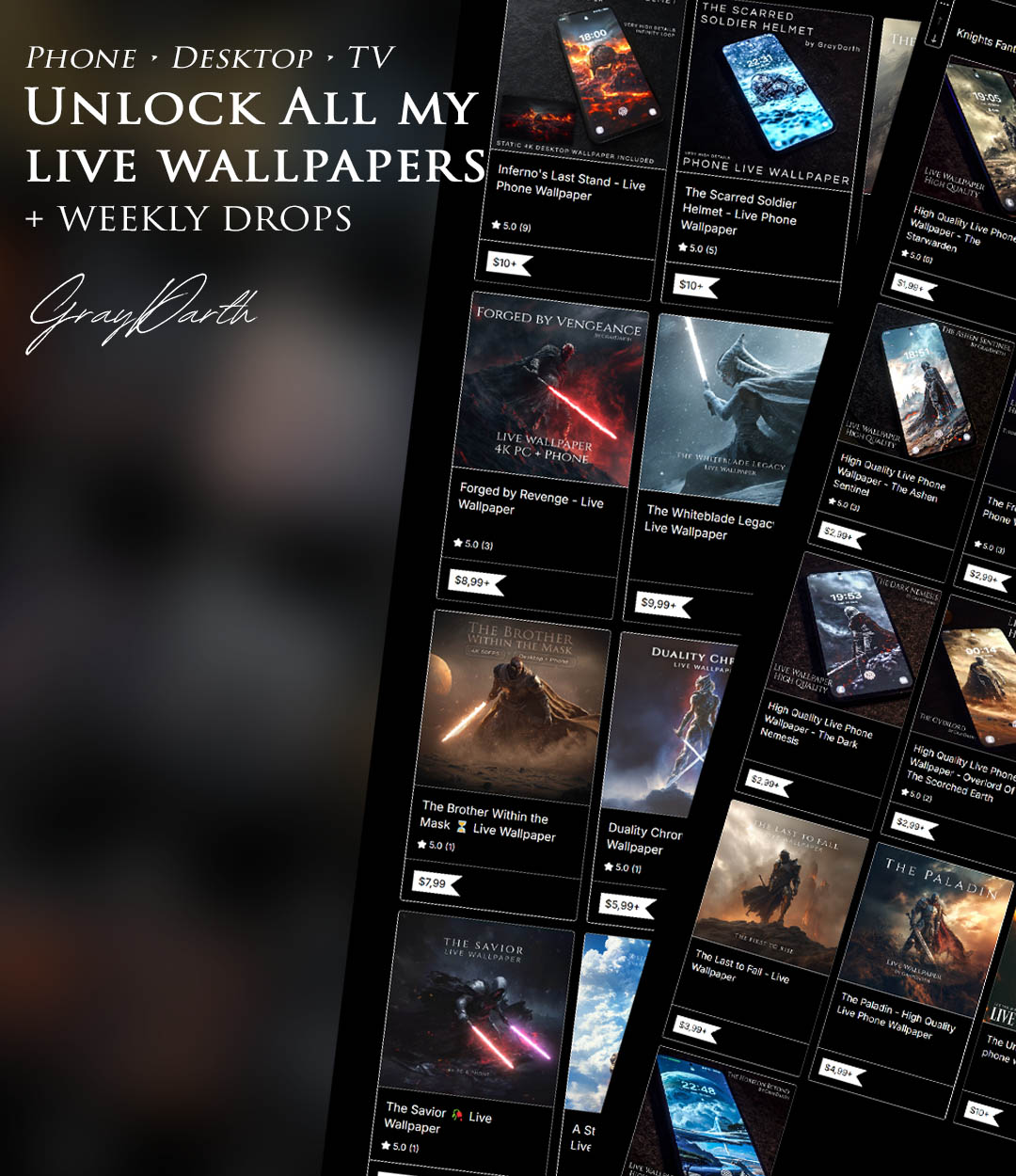 All live wallpapers membership preview